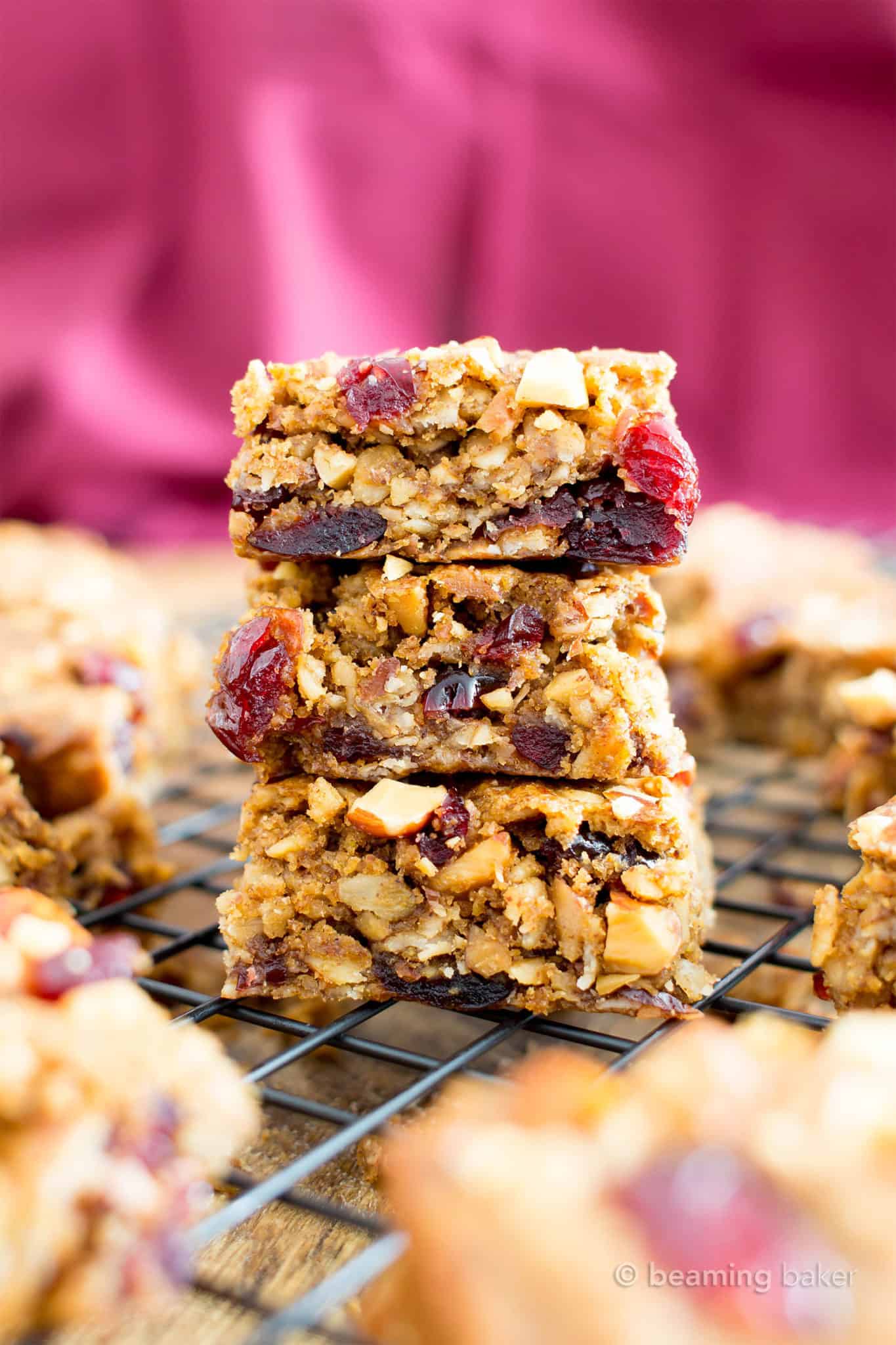 Almond Butter Breakfast Bars Beaming Baker