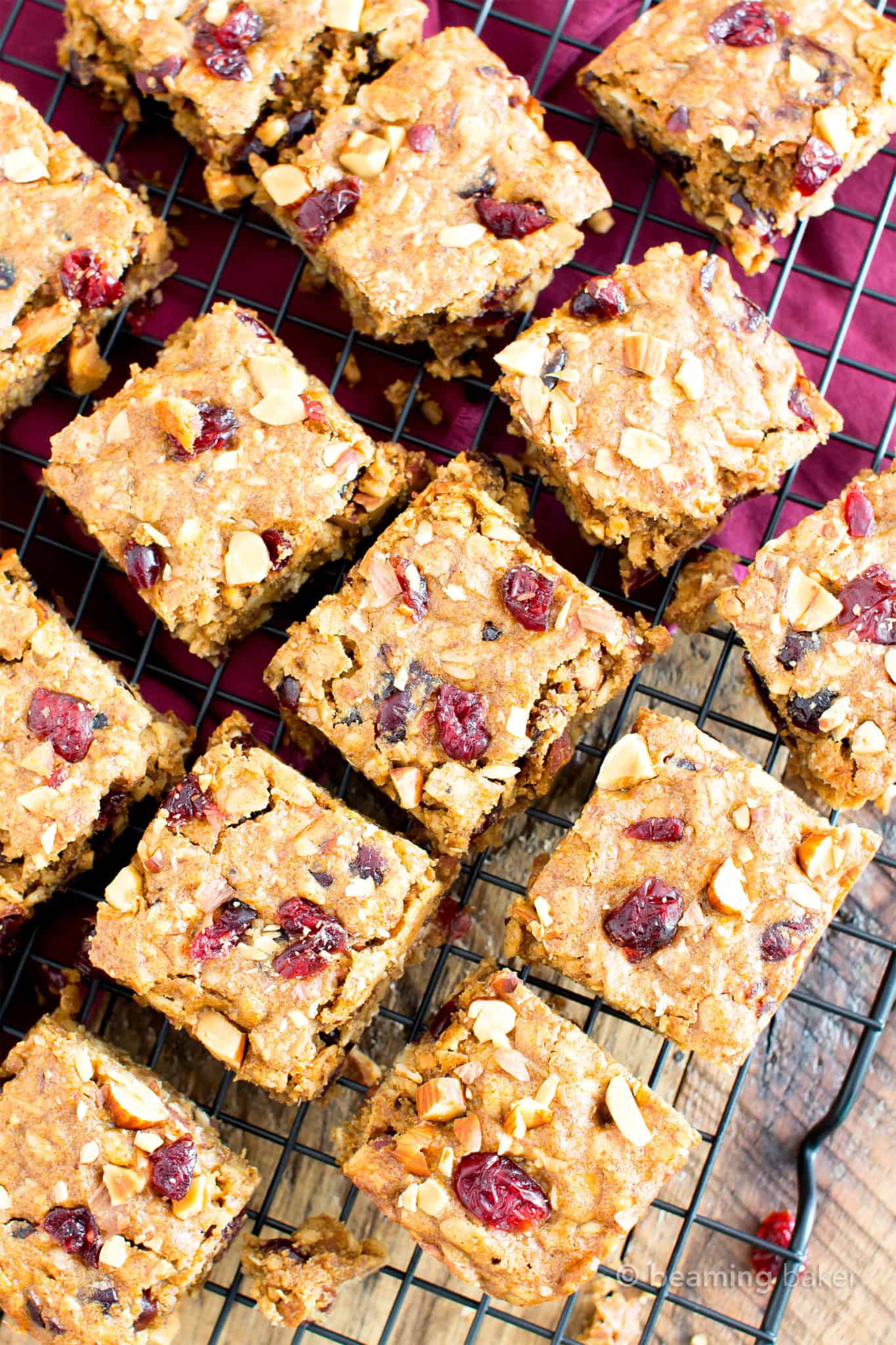 Almond Butter Breakfast Bars Beaming Baker