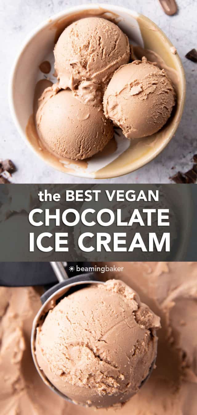 Best Vegan Chocolate Ice Cream Recipe! Beaming Baker