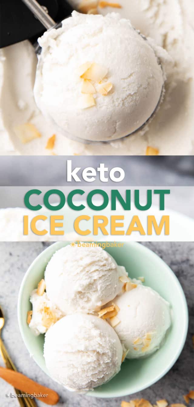 Coconut Milk Ice Cream Keto Coconut Ice Cream Beaming Baker