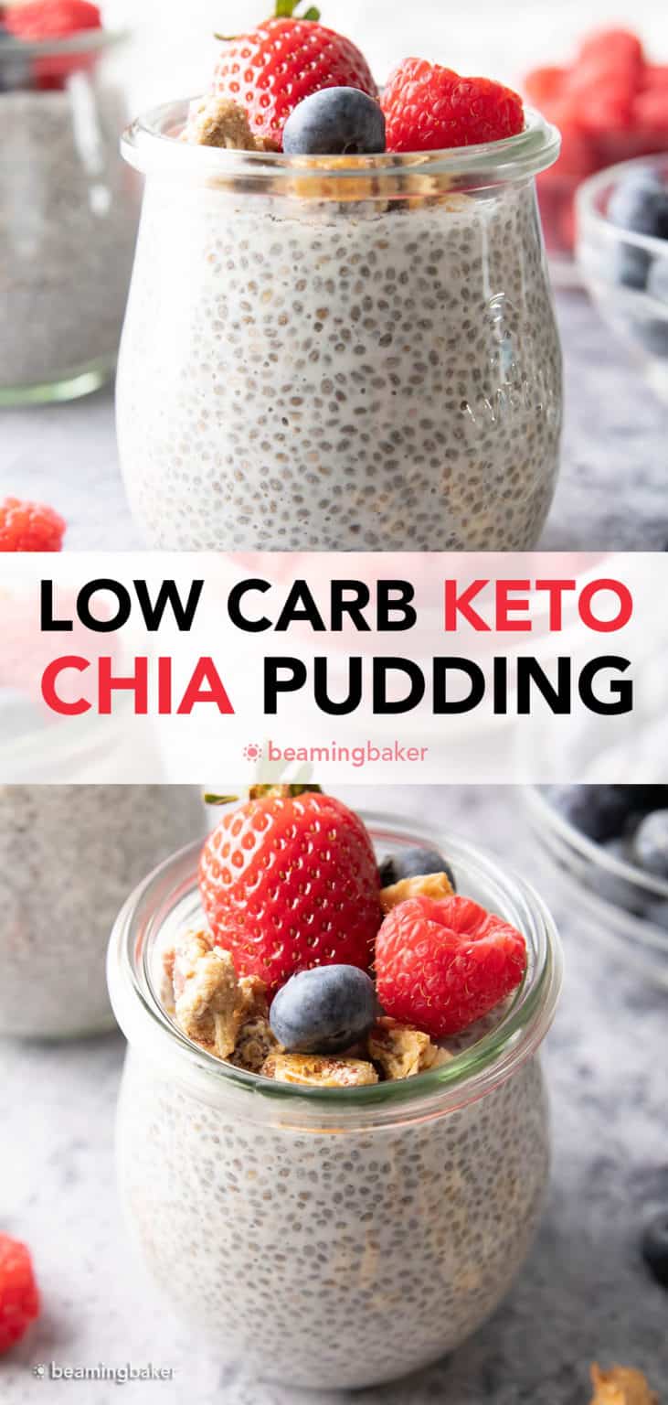 Keto Chia Pudding Recipe – 4 Ingredients! - Beaming Baker