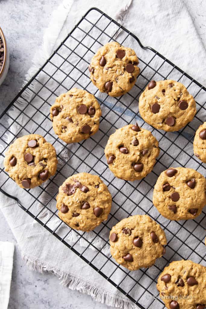 Oat Flour Chocolate Chip Cookies (V, GF) Beaming Baker