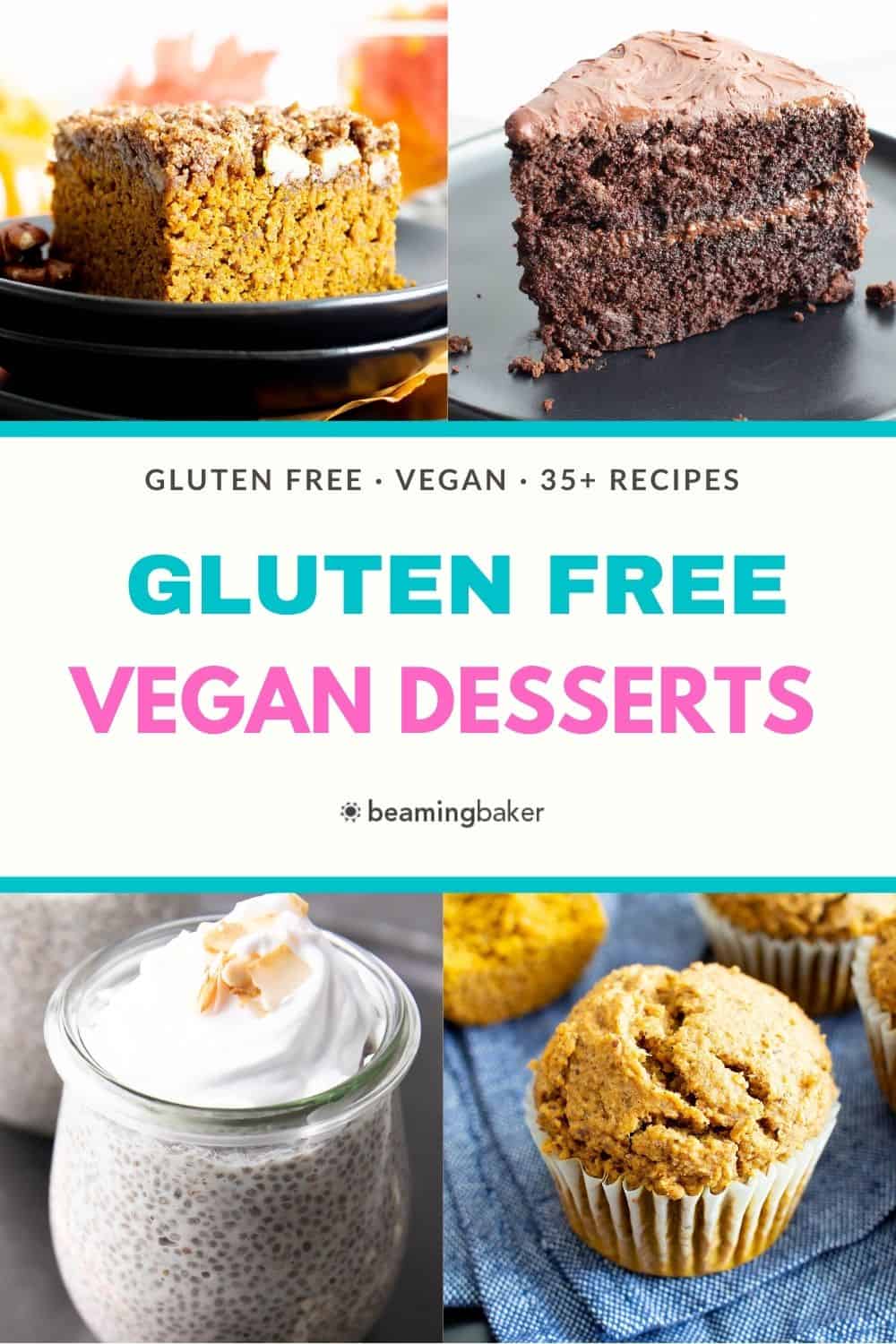 35+ Best Vegan Gluten Free Desserts pin image