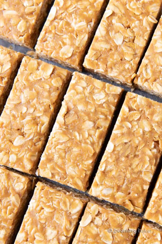 Peanut Butter Granola Bars 3 Ingredient! Beaming Baker