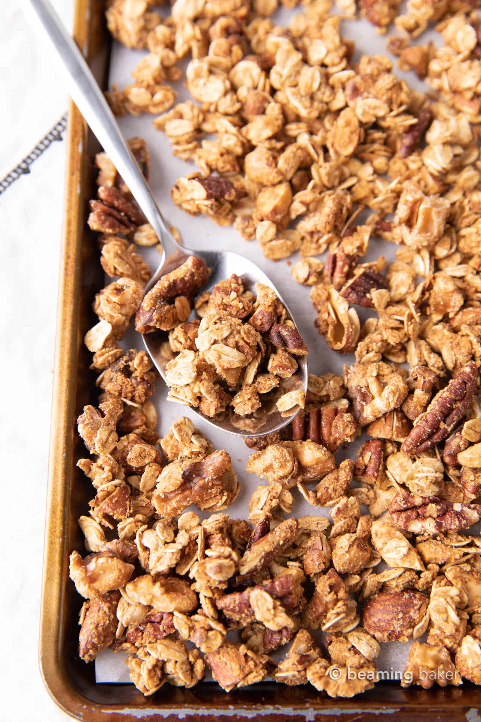 4 Ingredient Gluten Free Granola Vegan Beaming Baker