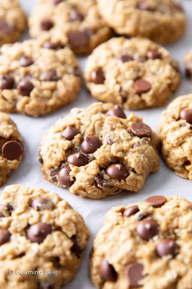 Gluten Free Vegan Oatmeal Chocolate Chip Cookies (GF, Dairy-Free ...