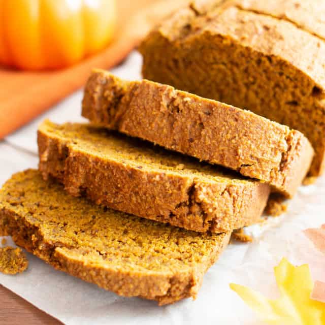 Vegan Gluten Free Pumpkin Bread (1-bowl, Oat Flour) - Beaming Baker