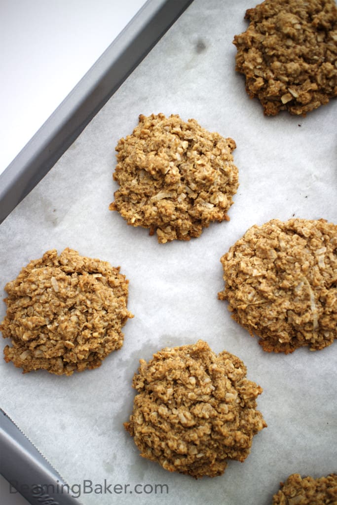 Sheet of PB Coconut Cookies