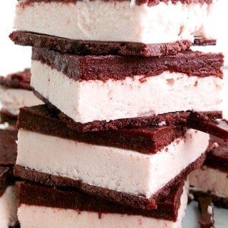 Vegan Ice Cream Sandwiches: A vegan chocolate shell twist on the frozen classic. Two thick layers of homemade chocolate shell sandwich "ice cream" made out of raw cashews. Mouthwateringly good for dessert or breakfast.