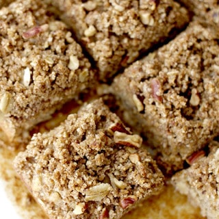 Banana Bread Bars with Streusel BEAMINGBAKER.COM