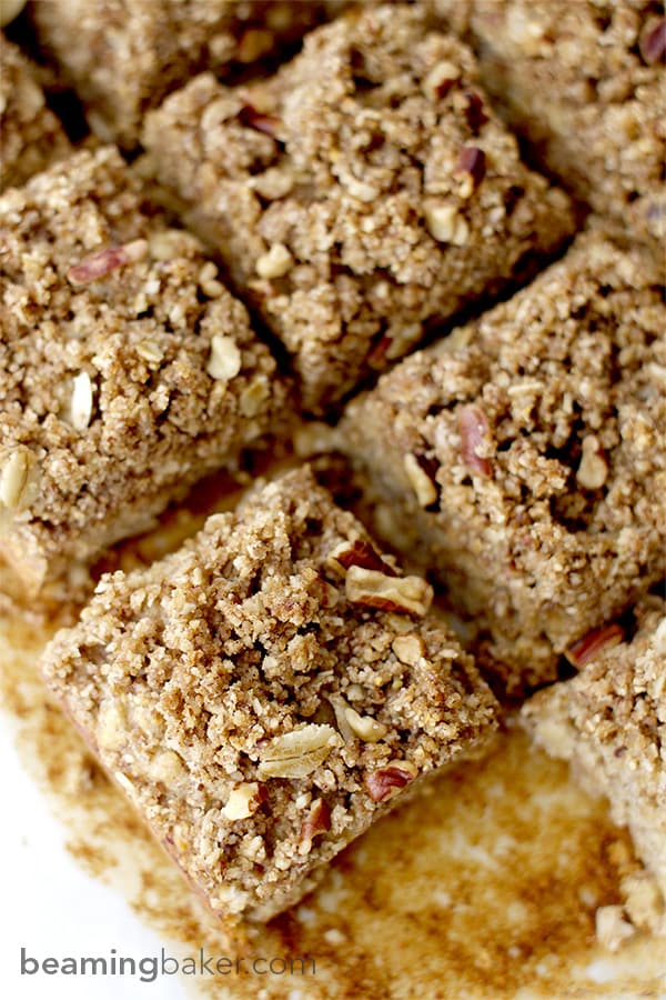 Banana Bread Bars with Streusel BEAMINGBAKER.COM