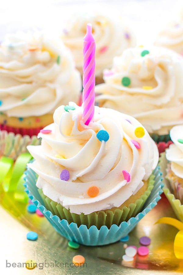 Funfetti Birthday Cupcakes - Beaming Baker