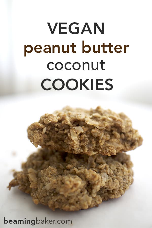 Best Vegan Peanut Butter Coconut Cookies