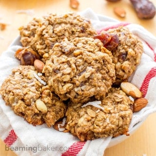 Good Morning Breakfast Cookies: an easy recipe for feel-good, energy-boosting cookies made with whole ingredients. BEAMINGBAKER.COM #vegan #glutenfree