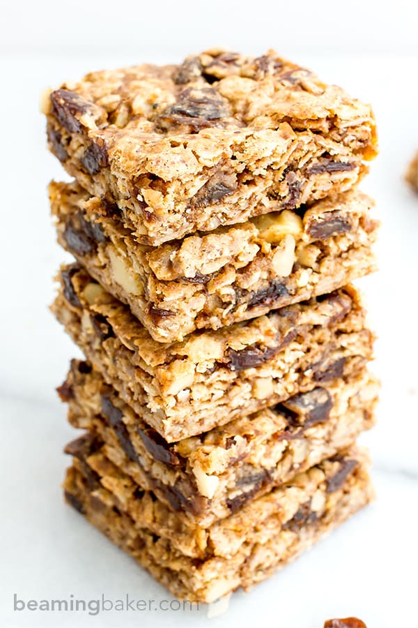 Oatmeal Raisin Cookie Bars Vegan, Gluten Free  Beaming Baker