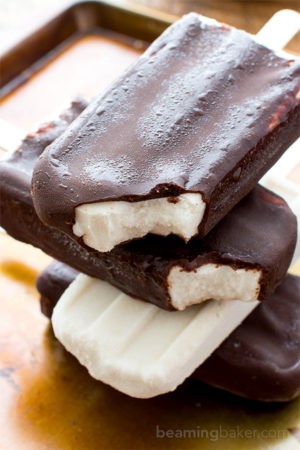 Vegan Ice Cream Bars (Dairy Free, Gluten Free, Paleo) - Beaming Baker