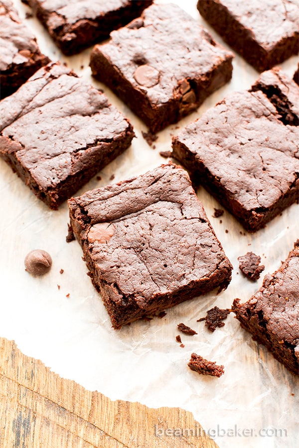 Vegan Gluten Free Brownies (GF, Dairy Free) - Beaming Baker