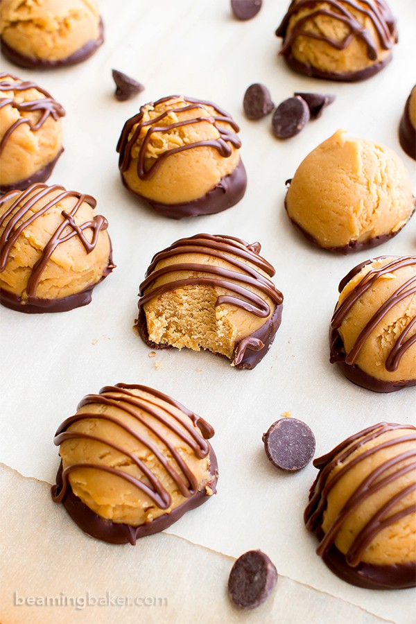 Gluten Free Vegan Chocolate Peanut Butter Truffles (V, GF, DairyFree