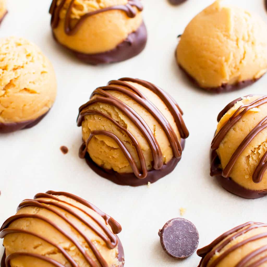 Gluten Free Vegan Chocolate Peanut Butter Truffles (V, GF, DairyFree