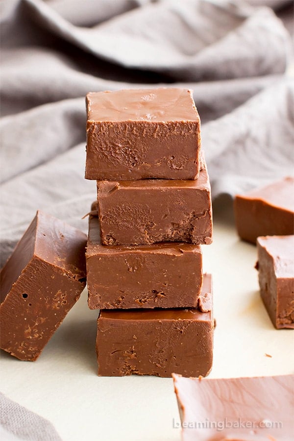 2 Ingredient Vegan Chocolate Peanut Butter Freezer Fudge ...