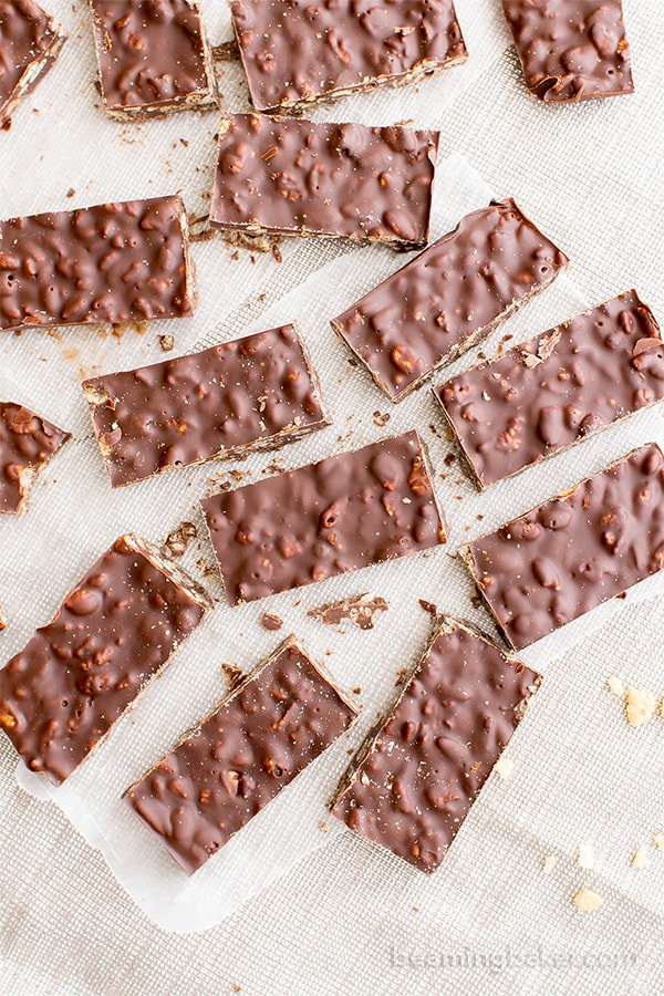 3 Ingredient Homemade Crunch Bars (Gluten Free, Vegan, DairyFree, One