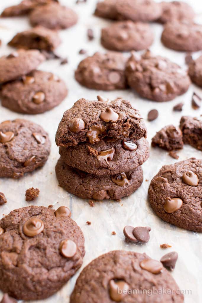 Vegan Chocolate Brownie Cookies (Gluten Free, Oat Flour, Vegan, Dairy ...