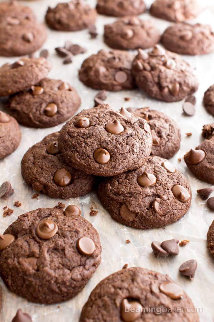 Vegan Chocolate Brownie Cookies (Gluten Free, Oat Flour, Vegan, Dairy ...