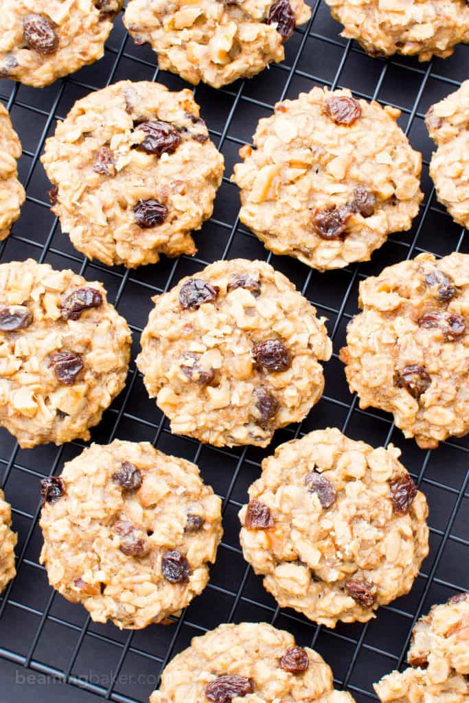 Vegan Banana Cookies with Peanut Butter (GF) Beaming Baker