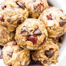 No Bake Cherry Chocolate Chip Chia Energy Bites (Vegan, Gluten Free, Dairy-Free, One Bowl)-image