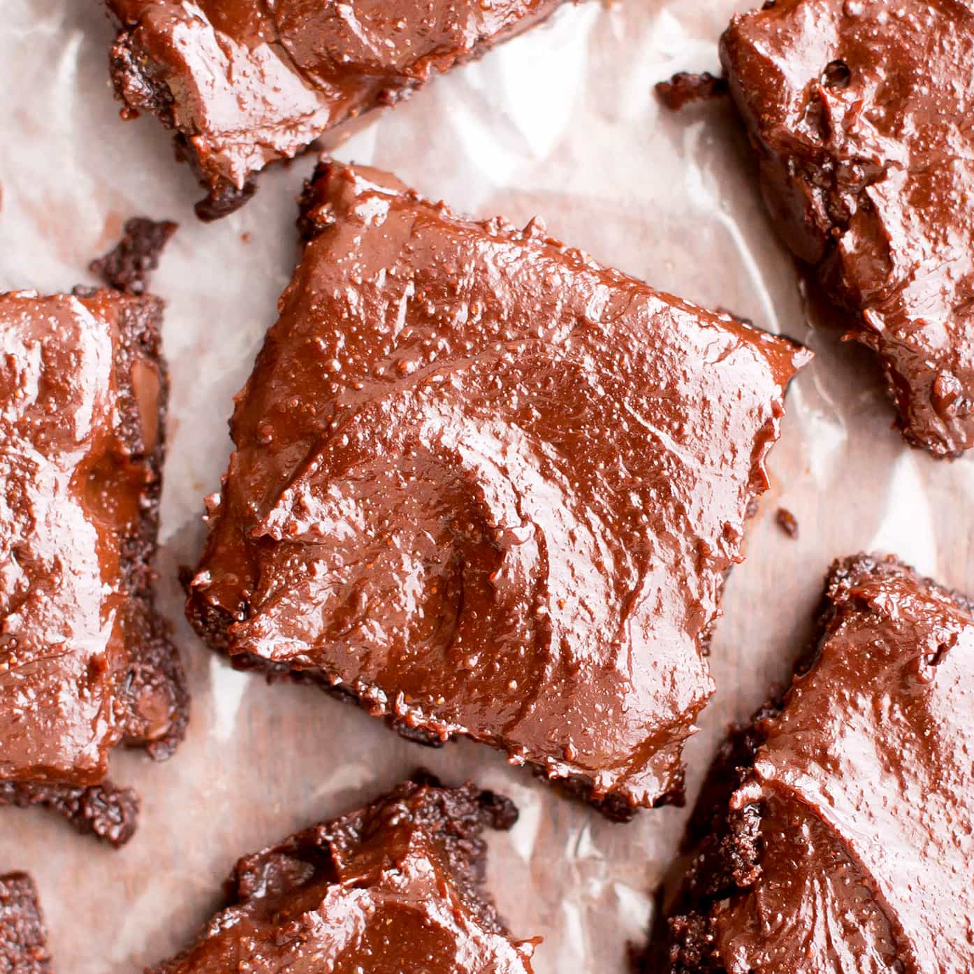 Chocolate Almond Butter Frosted Fudgy Paleo Brownies (Vegan, Gluten Free, Paleo)