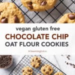 Oat Flour Chocolate Chip Cookies medium pin image