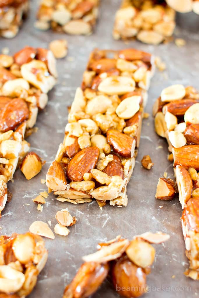 5 Ingredient Homemade KIND Nut Bars (Vegan, GlutenFree, DairyFree, Refined Sugar Free