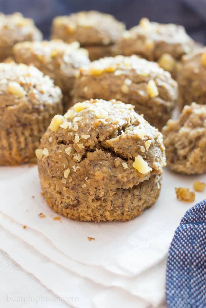 One Bowl Gluten Free Vegan Banana Nut Muffins (V, GF, Dairy-Free ...