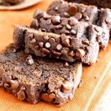 Gluten Free Vegan Chocolate Pumpkin Bread (V, GF, Dairy-Free, Refined Sugar-Free) + VIDEO-image