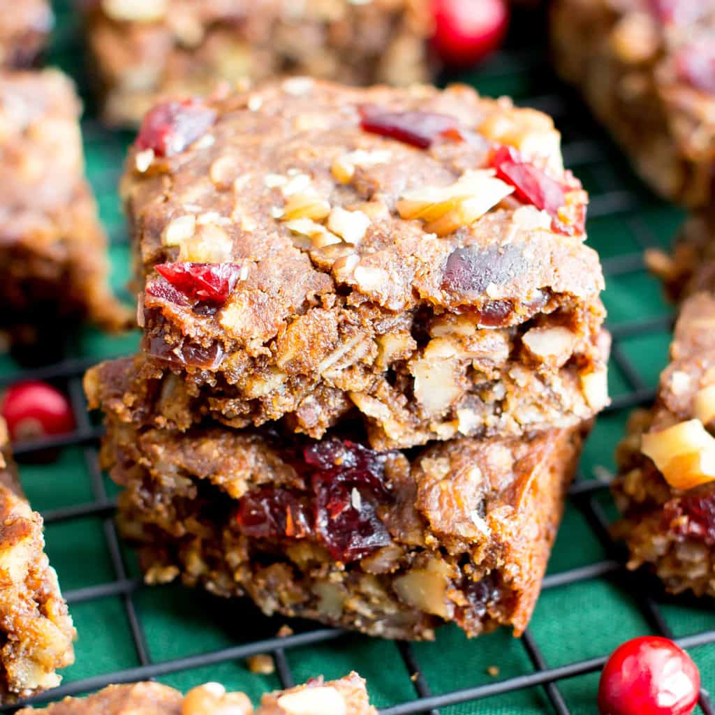 Gingerbread Oatmeal Homemade Breakfast Bars (Vegan, GlutenFree, Dairy