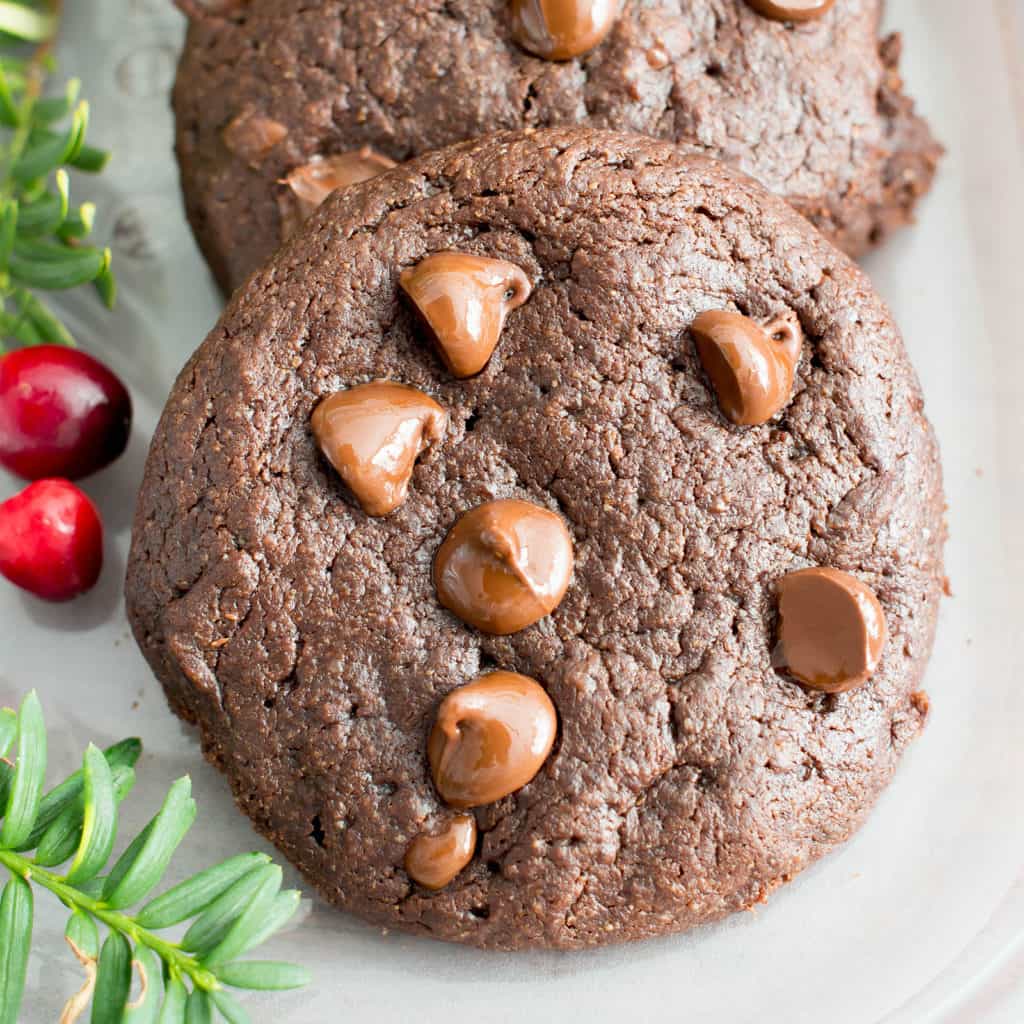 Gluten Free Peppermint Brownie Cookies aka Brookies Recipe (Vegan, GF