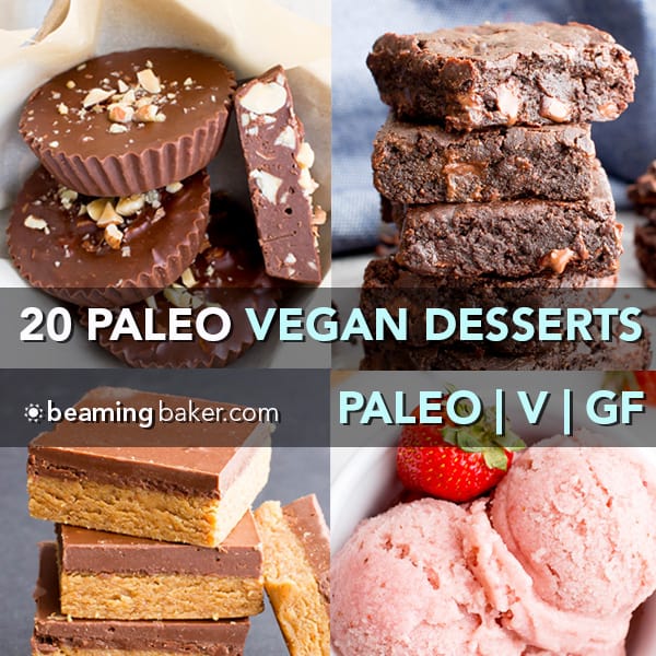 Top 20 Vegan Paleo Dessert Recipes of 2017 (V, GF, DF)