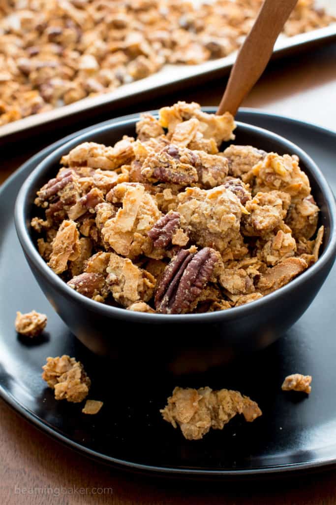 Grain Free Granola – Paleo Granola Recipe - Beaming Baker