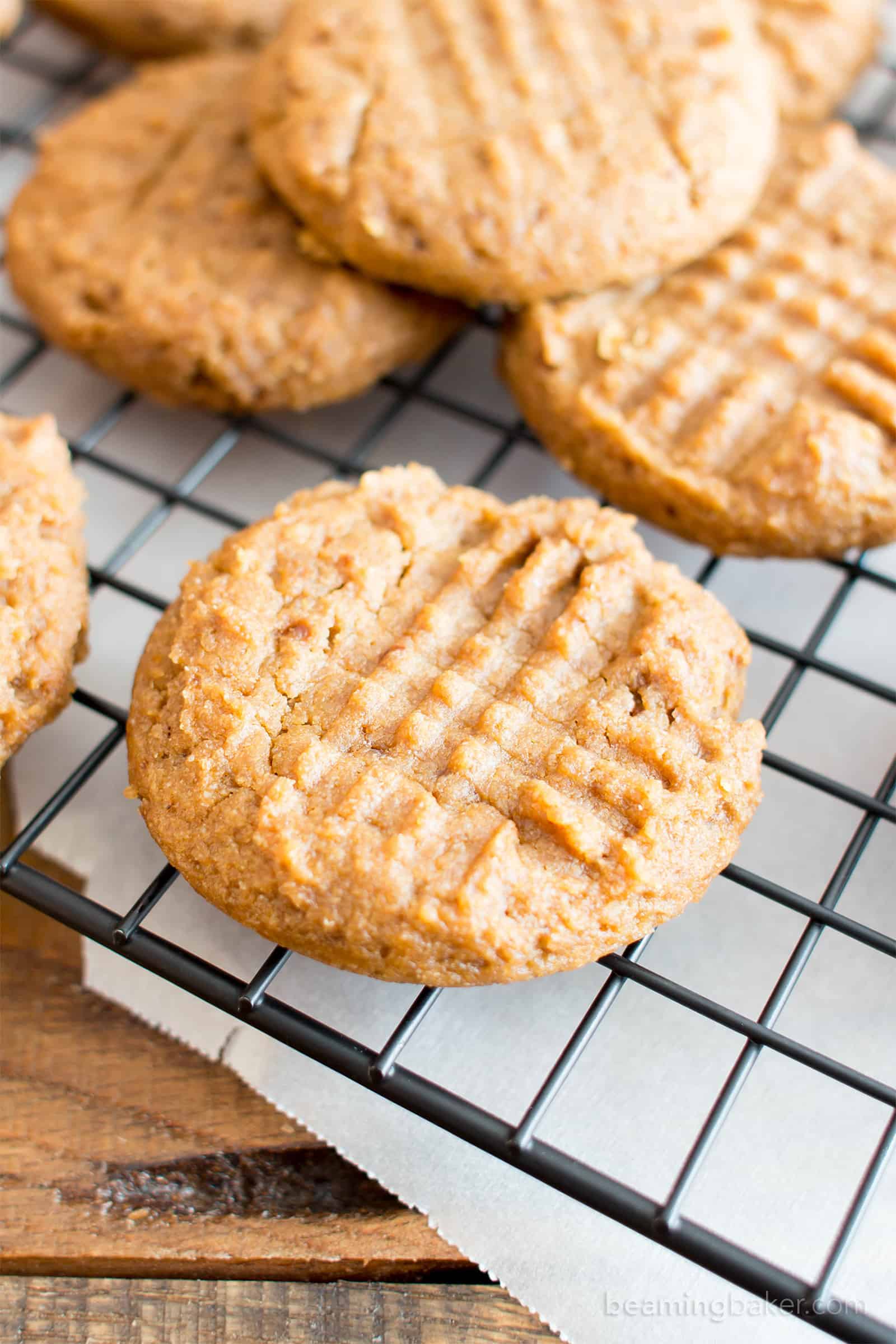 Easy Gluten Free Peanut Butter Cookies (Vegan, GF, Dairy-Free, Refined ...