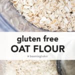 gluten free oat flour medium pinterest pin
