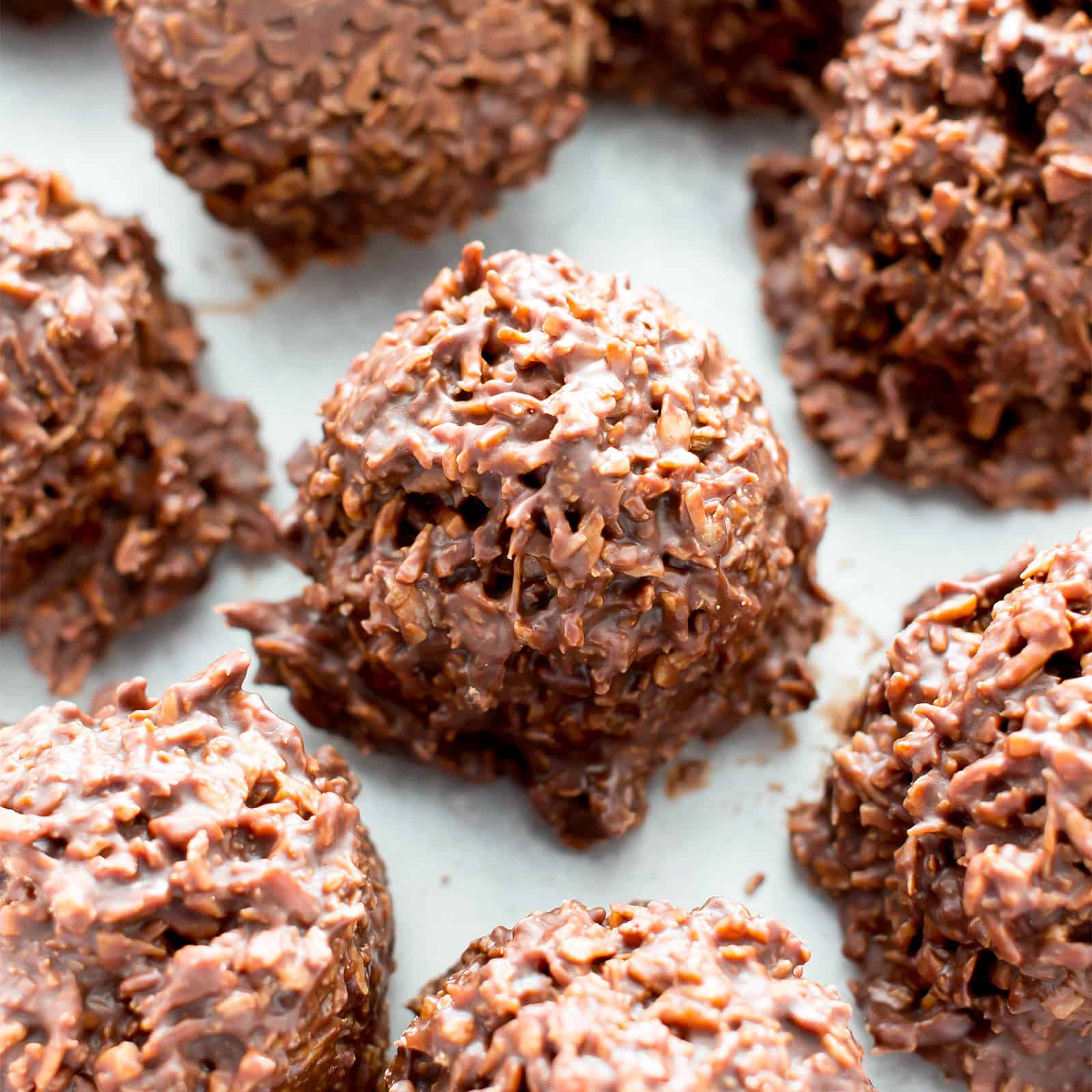 2 Ingredient Chocolate Coconut Candy Clusters
