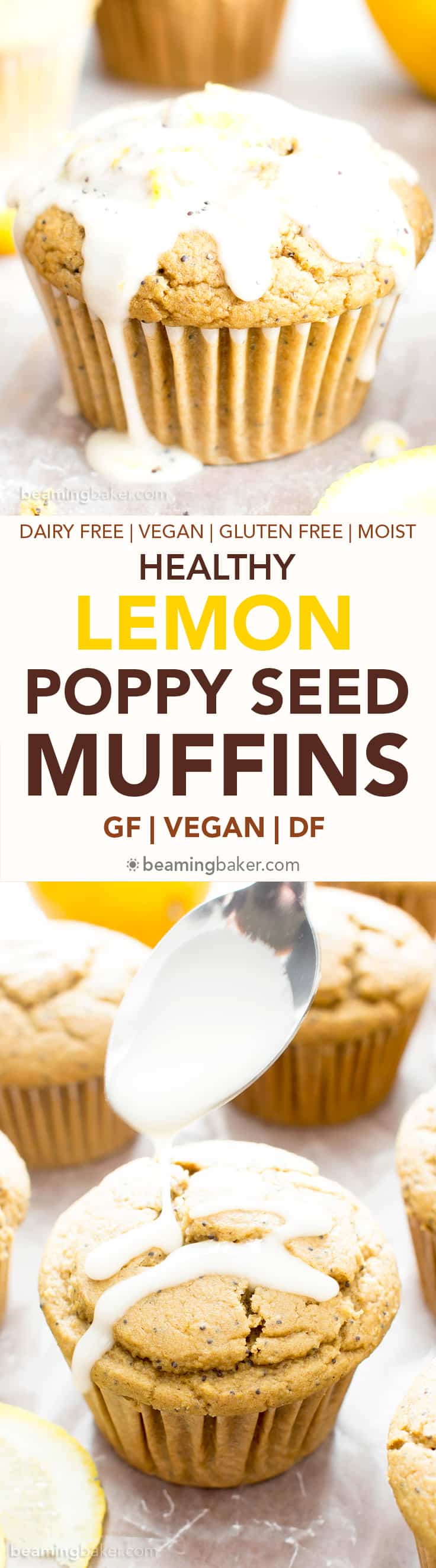 Healthy Lemon Poppy Seed Muffins Recipe (Vegan, Gluten ...