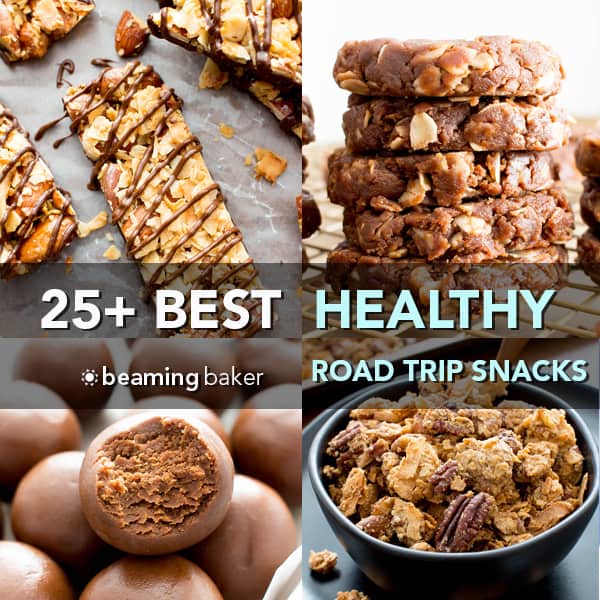 25+ Best Healthy Road Trip Snacks Recipes (Vegan, Gluten-Free, Dairy-Free, some Paleo)