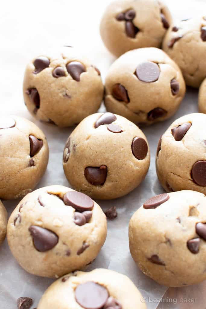 Healthy Vegan Cookie Dough Recipe (Edible!) - Beaming Baker