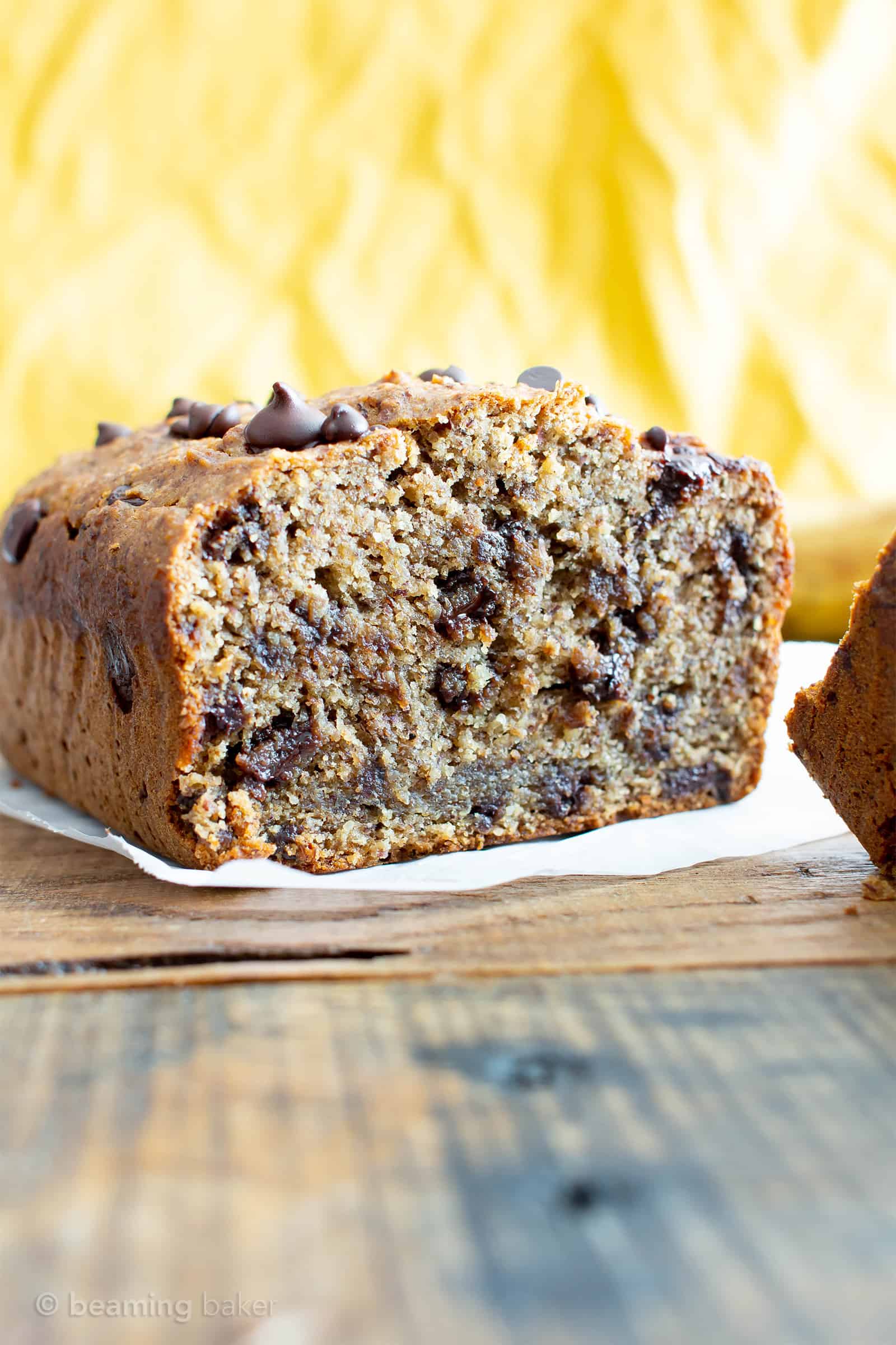 Best Moist Chocolate Chip Banana Bread Recipe (Vegan, Gluten-Free, One