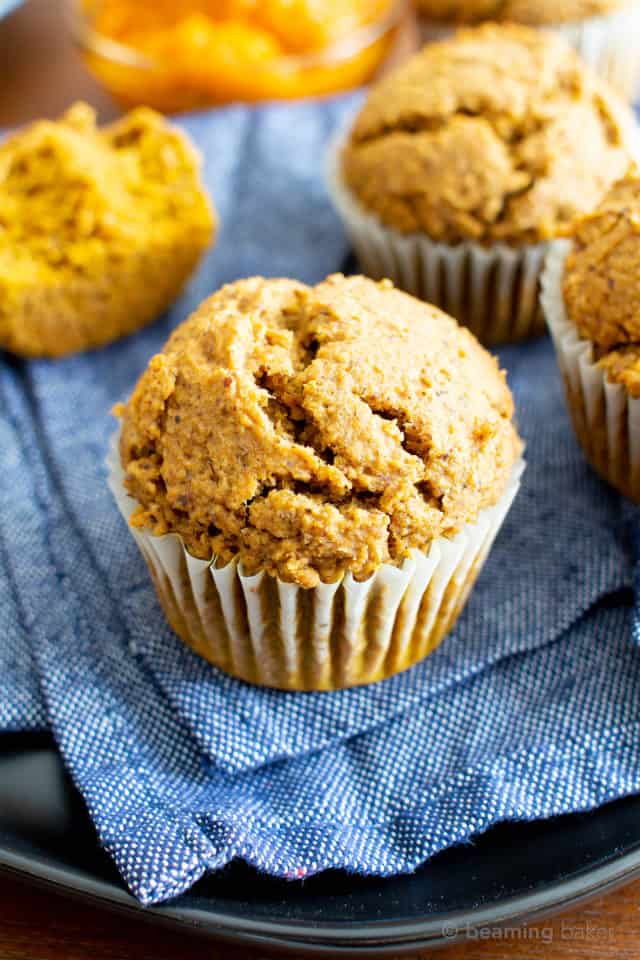 Vegan Gluten Free Pumpkin Muffins Beaming Baker 5427