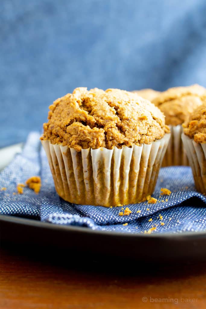 Vegan Gluten Free Pumpkin Muffins - Beaming Baker