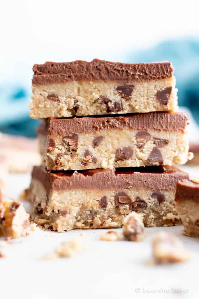 Healthy Gluten Free Cookie Dough Bars (Vegan, Edible, DairyFree, Easy