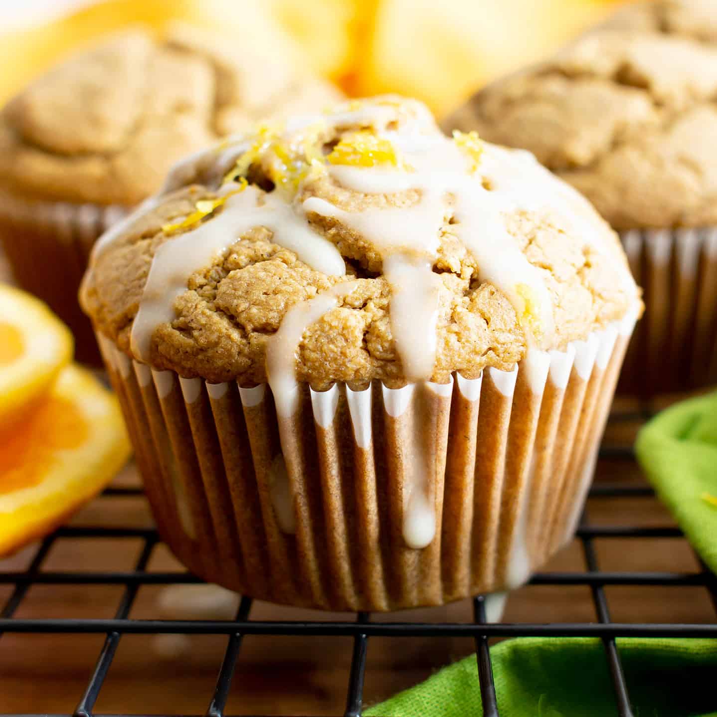 Healthy Gluten Free Orange Cardamom Muffins Recipe (Vegan, GF, Dairy-Free)