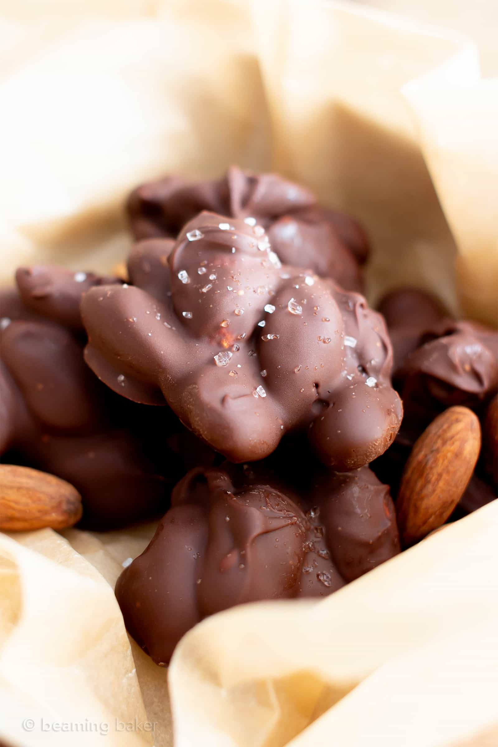 Salted Dark Chocolate Almond Clusters (Vegan, Gluten Free, Paleo, Dairy ...